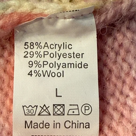 Pastel Gradient‎ Bishop Sleeve Sweater - Picture 6 of 7